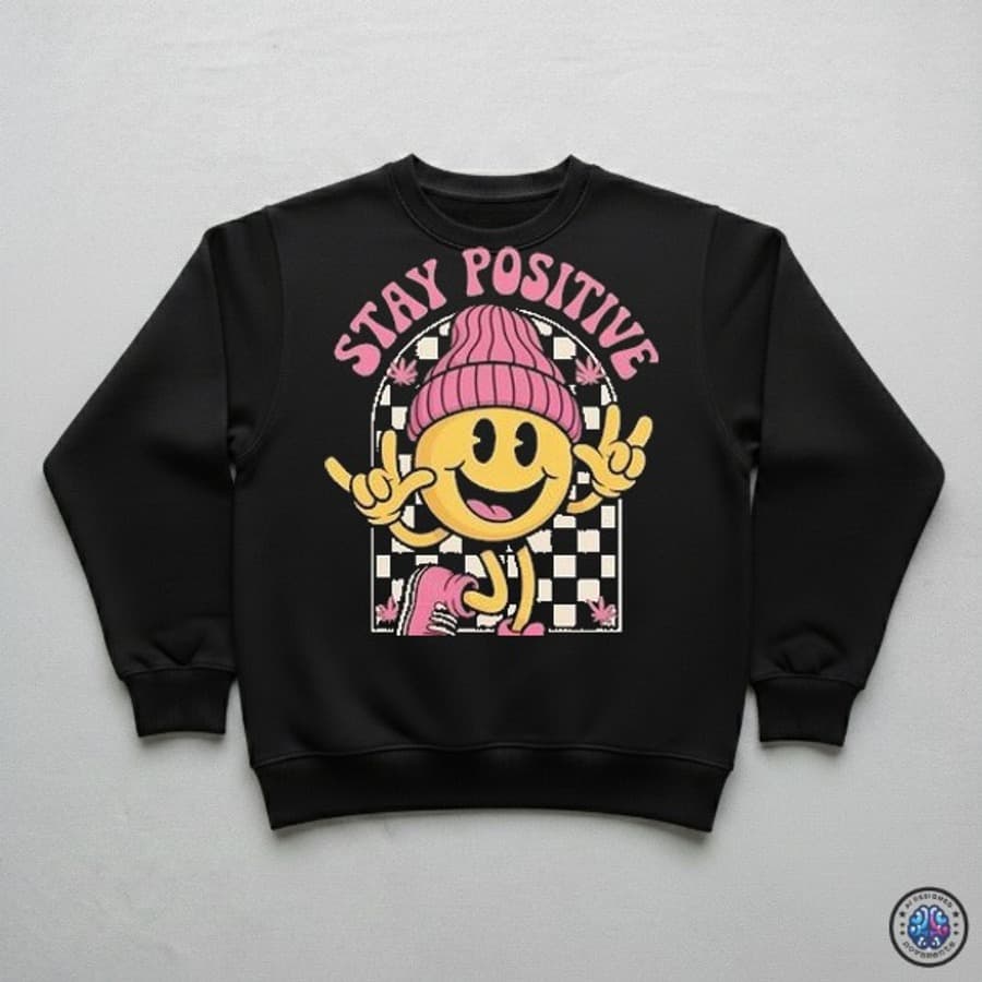 Buzo Berlin Negro · Stay Positive - Negro